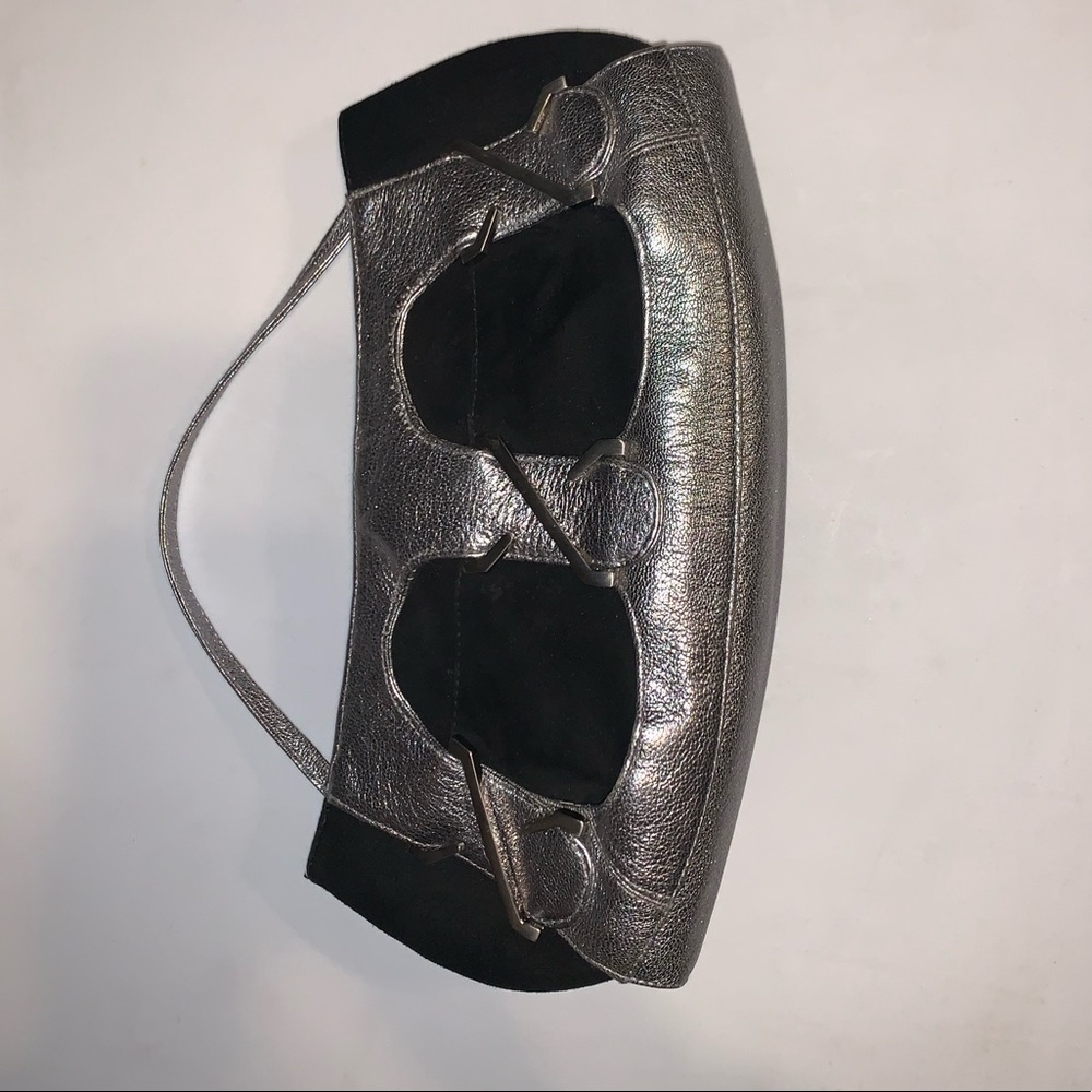 Zac Posen leather and suede purse